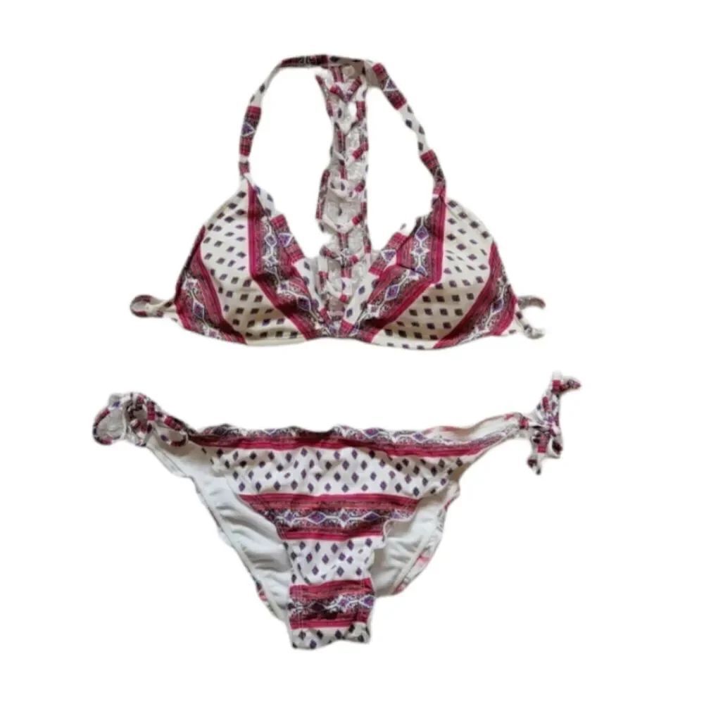 T-Back Ruffle Trim Bikini